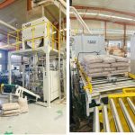 15 кг дерев'яних пелет вага наповнення мішки лінія палетування готова до доставки