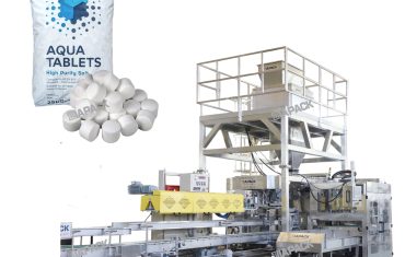 Машина для фасування та упаковки соляних таблеток ємністю 25-50 кг